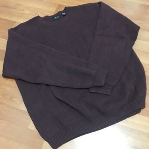 Burgundy knit sweater